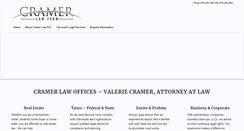 Desktop Screenshot of cramerlawplc.com